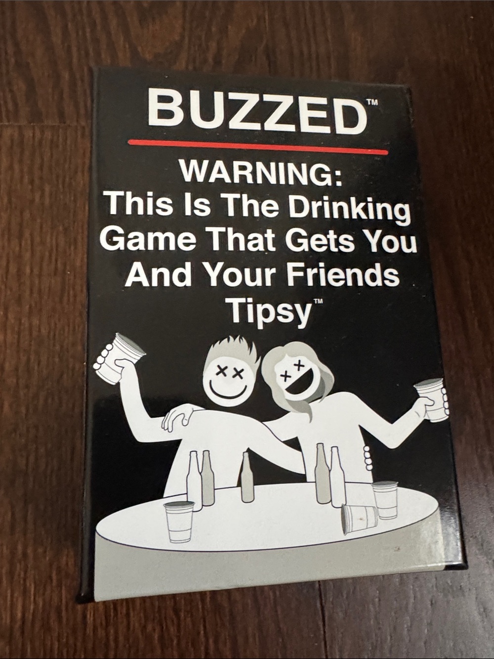 Buzzed Drinking Game Cards - Black